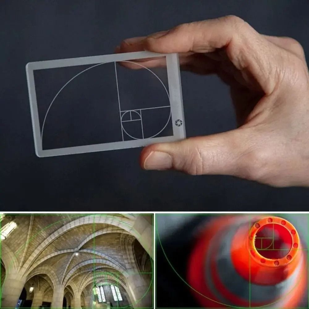 Photography Golden Ratio - Limpar Viewfinder Régua para Fotografia, Composição