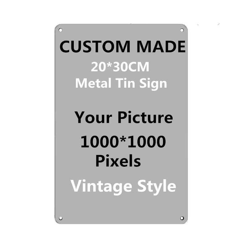 Photography Triangle - Placa de Metal Personalizada 20x30cm, Carregue