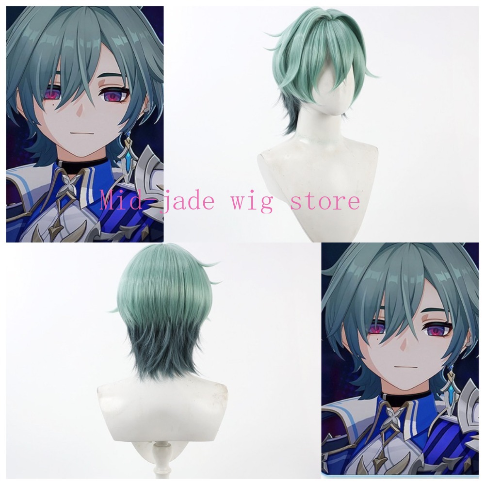 Photography Game - Peruca de Cosplay Lohen de Genshin