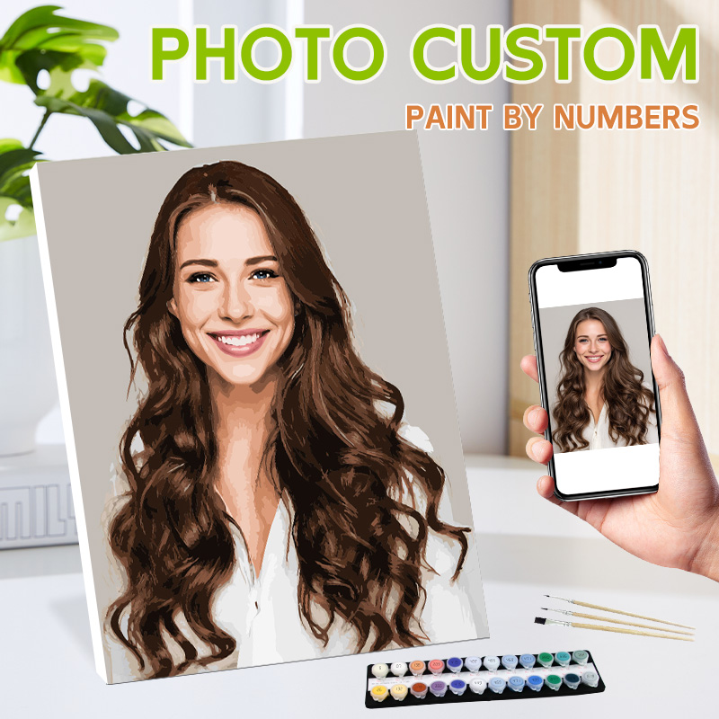 Photography Definition - Pintura por Números DIY em Tela: