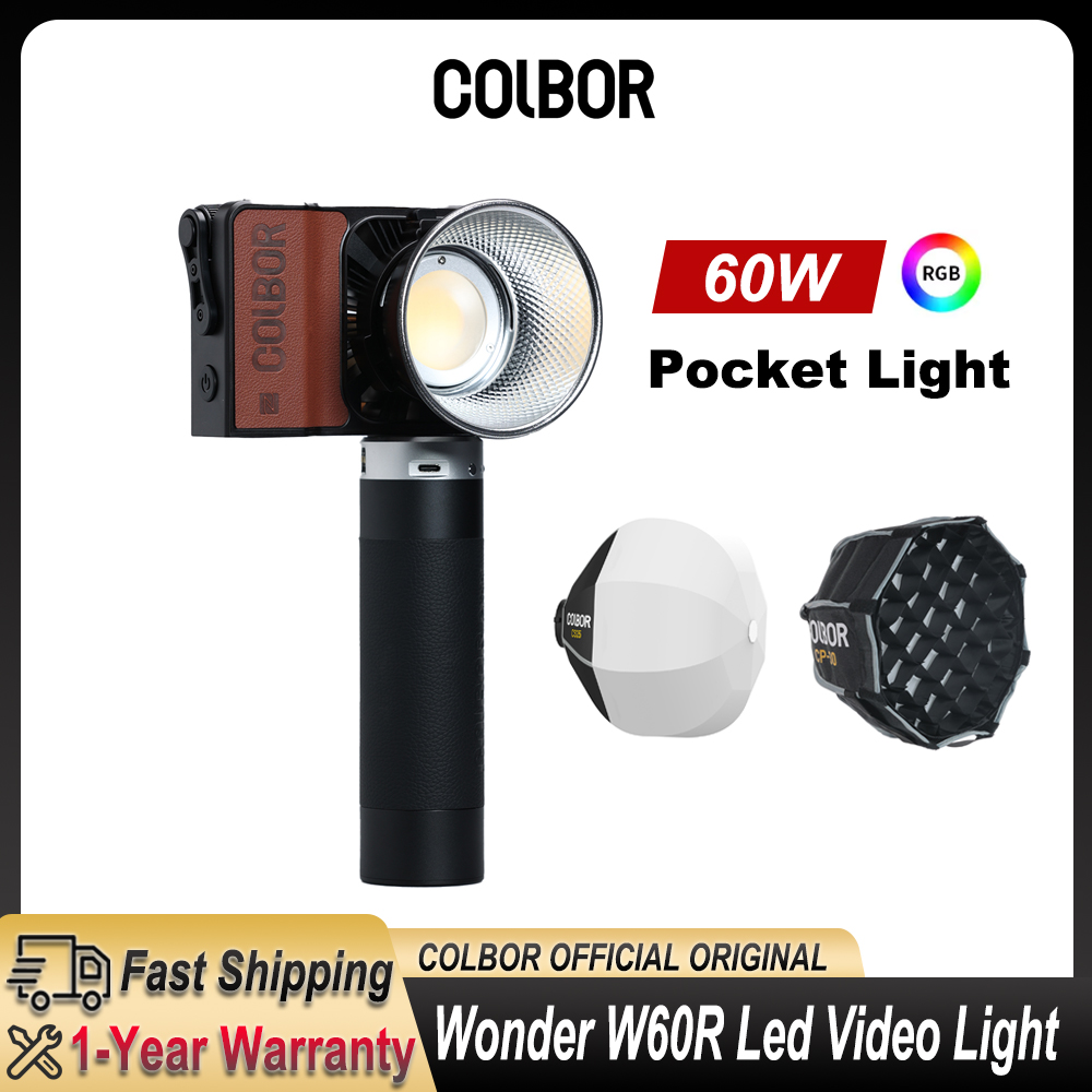 Strobe Light Studio - Colbor Wonder W60 Luz de Vídeo