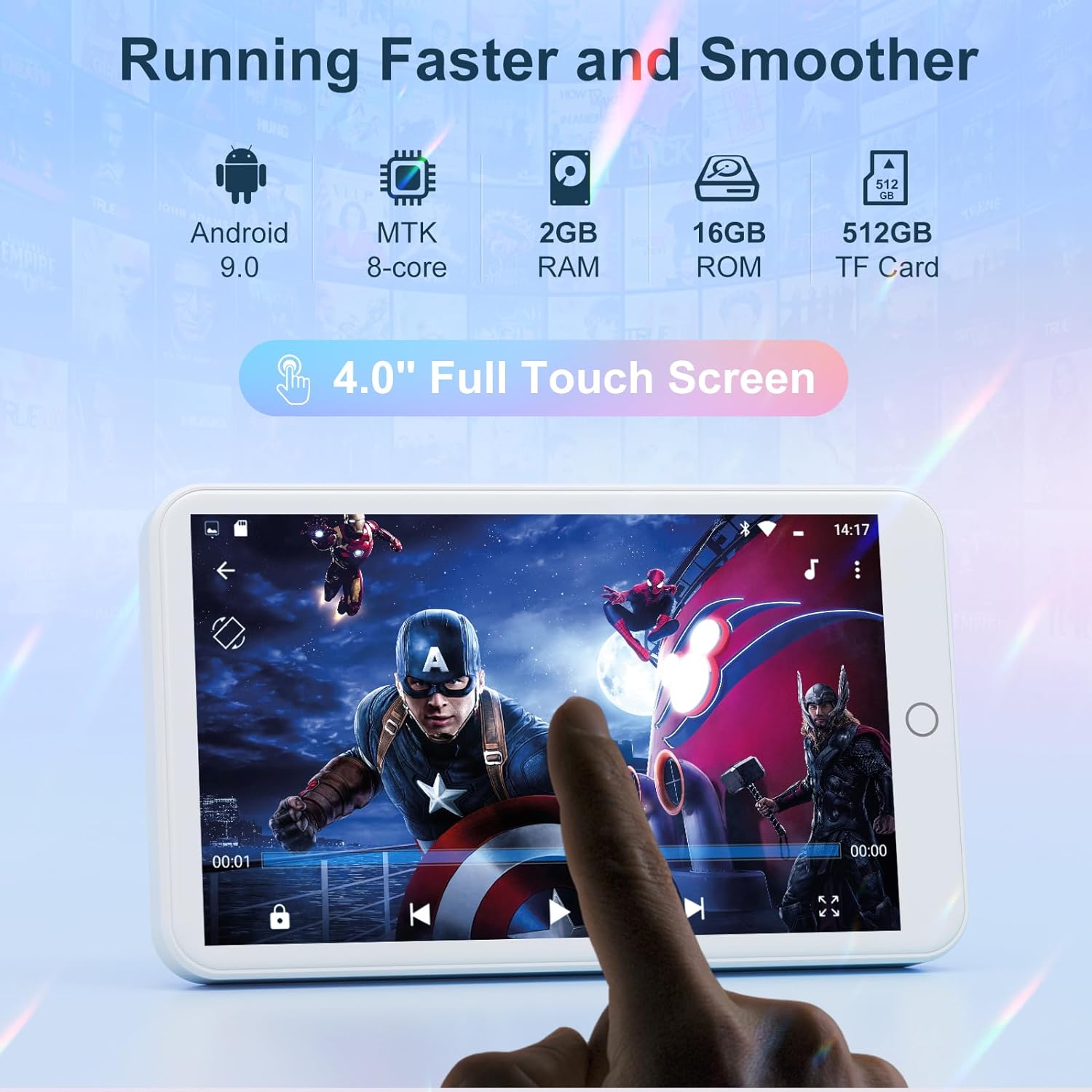 MECHEN 16GB Android 9.0 MP3 Pl - Photography Game avaliação e preço