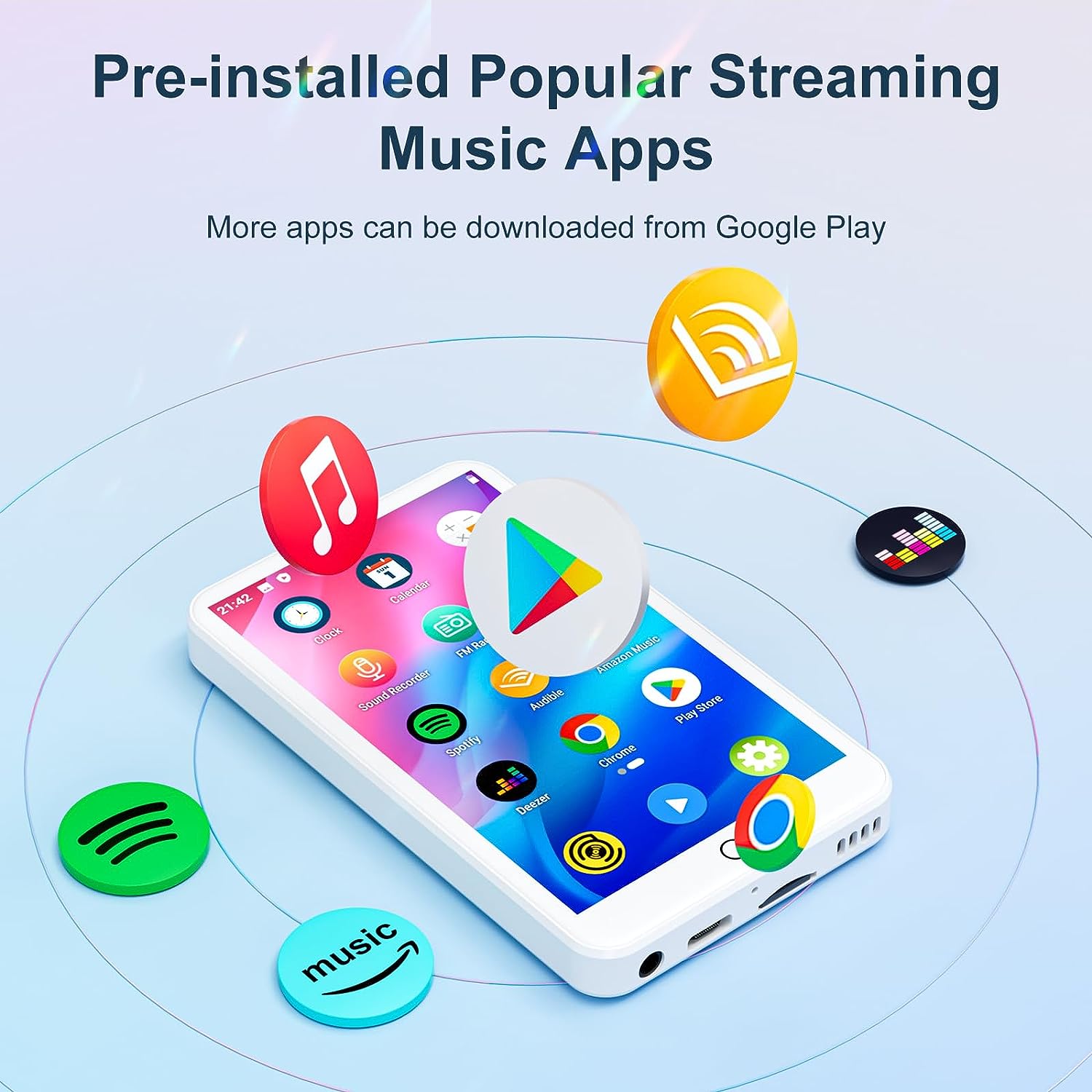 MECHEN 16GB Android 9.0 MP3 Pl - Photography Game avaliação e preço