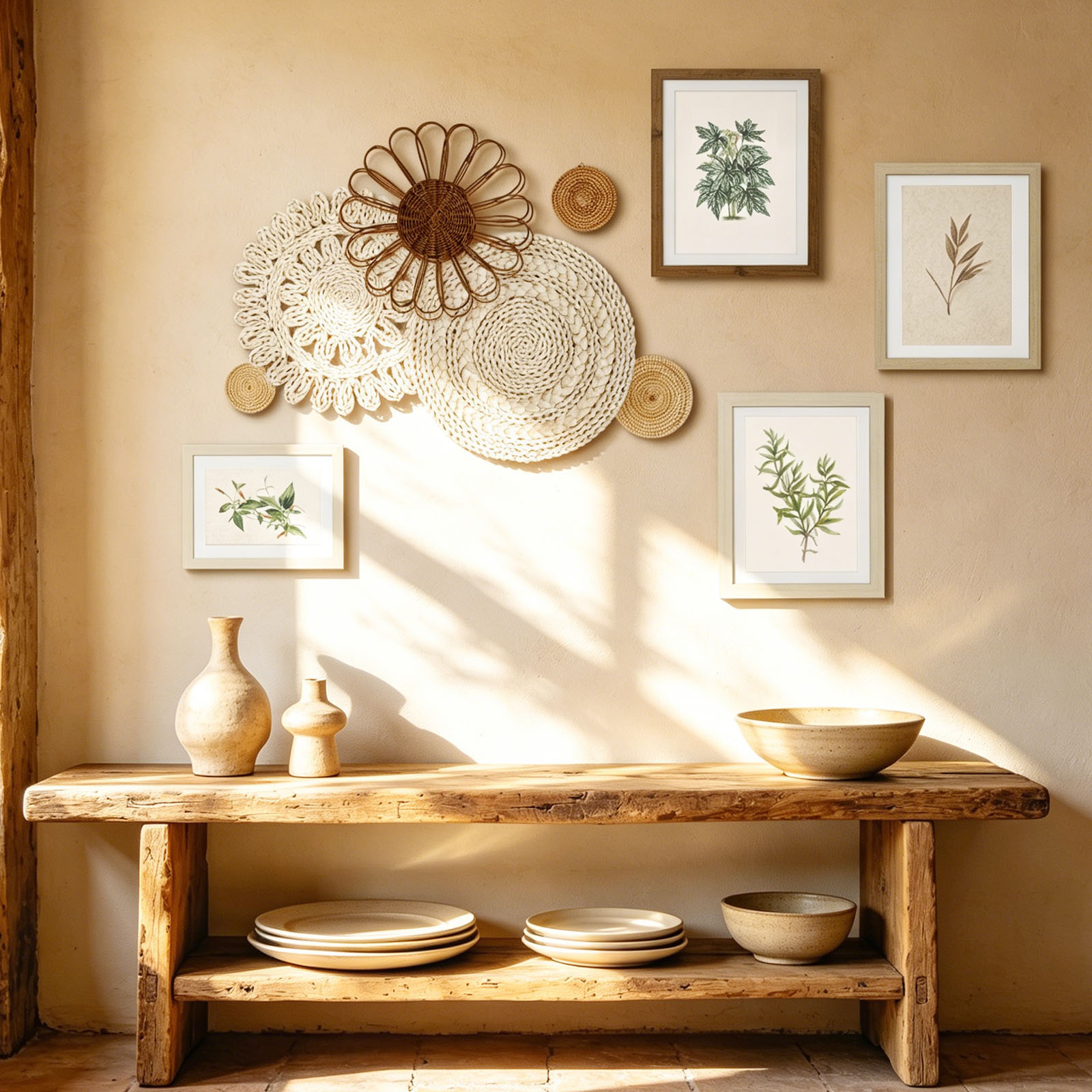 Cesto de Parede Boho em Rattan - Photography Definition avaliação e preço