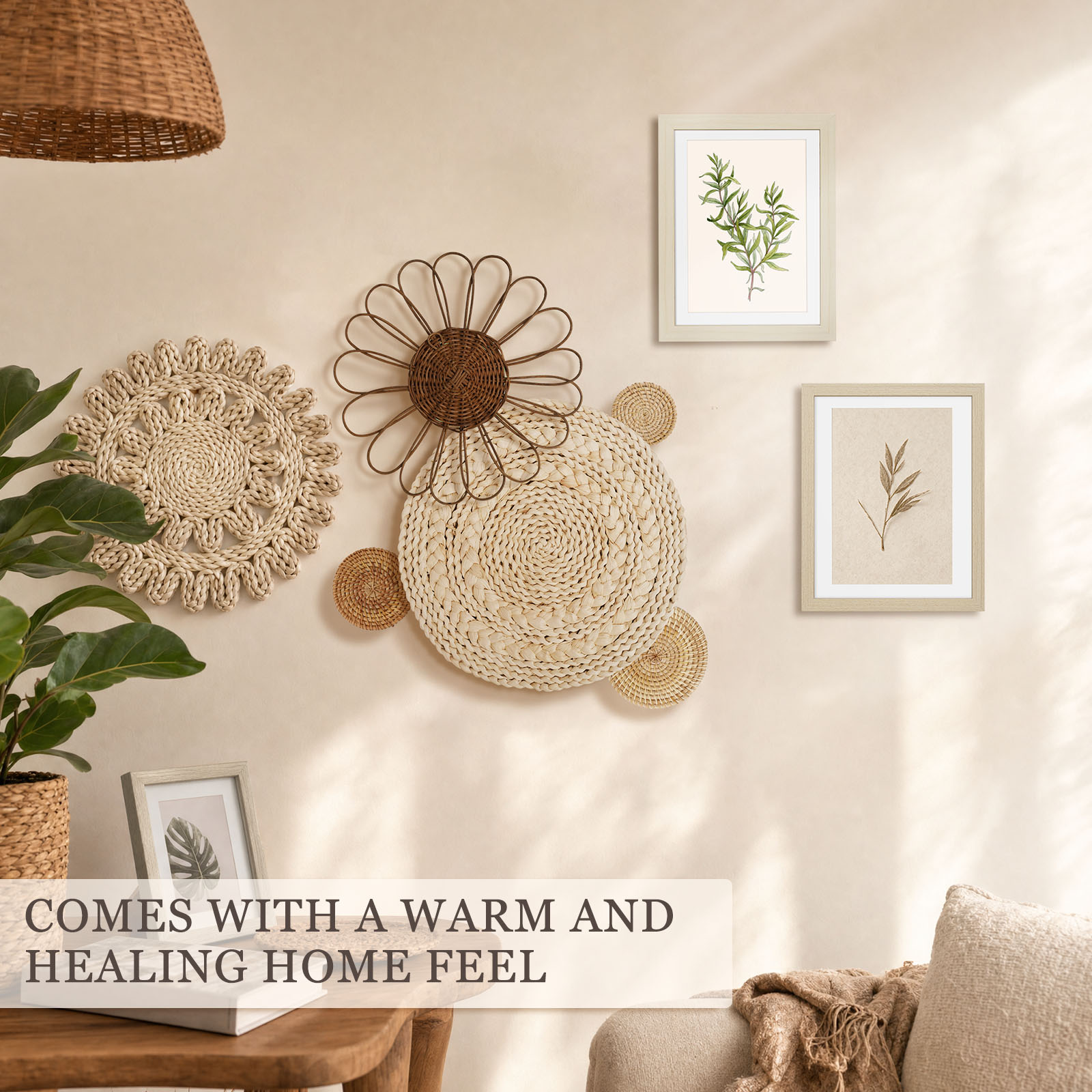 Cesto de Parede Boho em Rattan - Photography Definition avaliação e preço