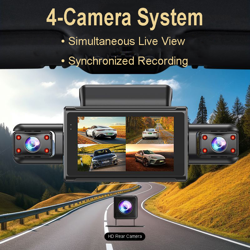DVR Veicular Oculto 4K 4 Canai - Timelapse Controller avaliação e preço