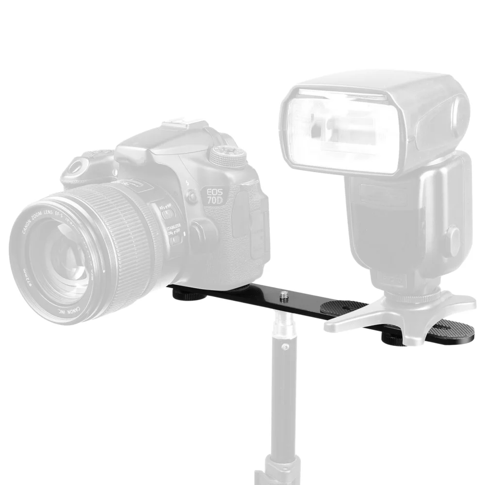 Suporte de Flash Duplo em Liga - Hot Shoe Adapter avaliação e preço