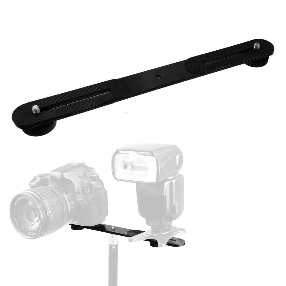Suporte de Flash Duplo em Liga - Hot Shoe Adapter avaliação e preço