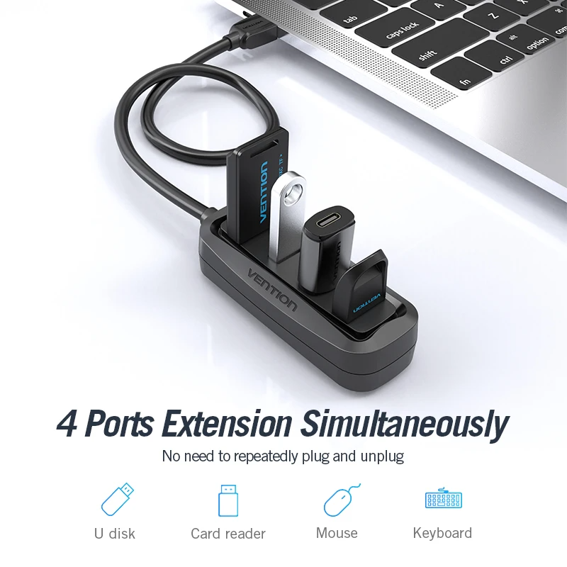 Vention USB 2.0 HUB 4 portas c - Photography Kit Xiaomi avaliação e preço