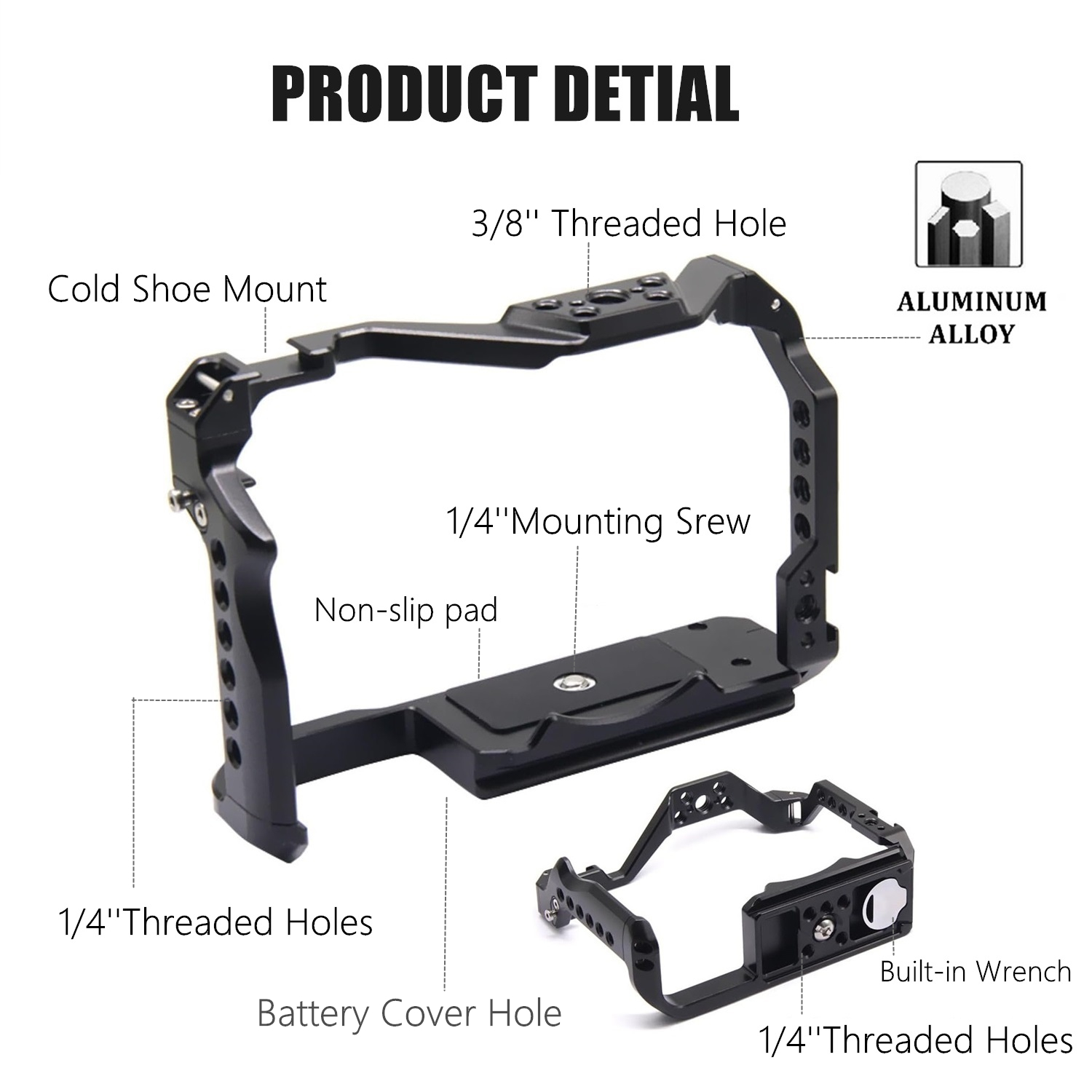 Gaiola de câmera com estrutura - Camera Cold Shoe avaliação e preço