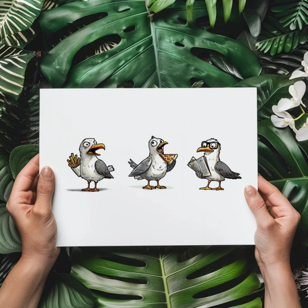 Gaivotas selos claros pássaro  - Photography Ideas avaliação e preço