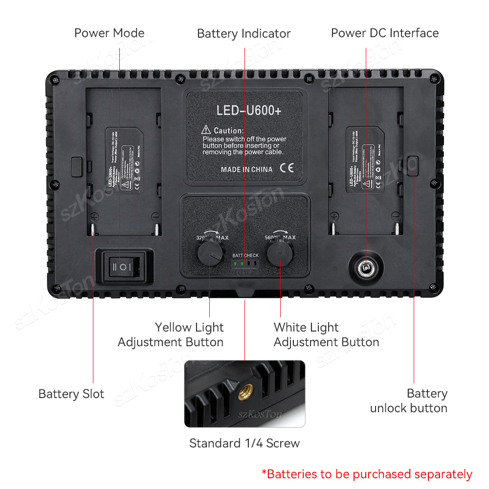 Painel de luz led para fotogra - Strobe Light Studio avaliação e preço