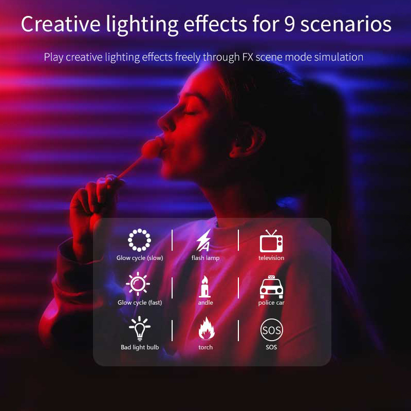 Mini luz de vídeo RGB portátil - Hot Shoe Adapter avaliação e preço
